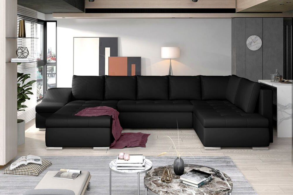 Salisbury U shaped sofa bed with storage S11