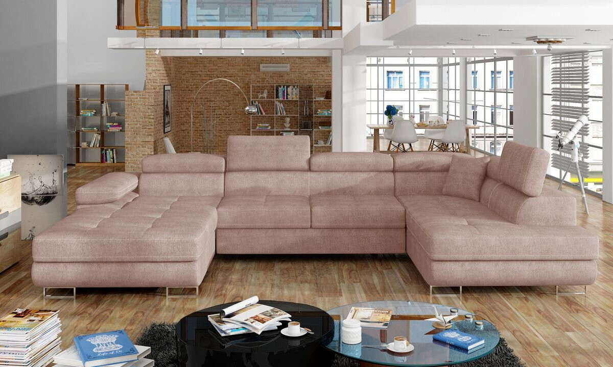 Chester U shaped sofa bed with storage O91