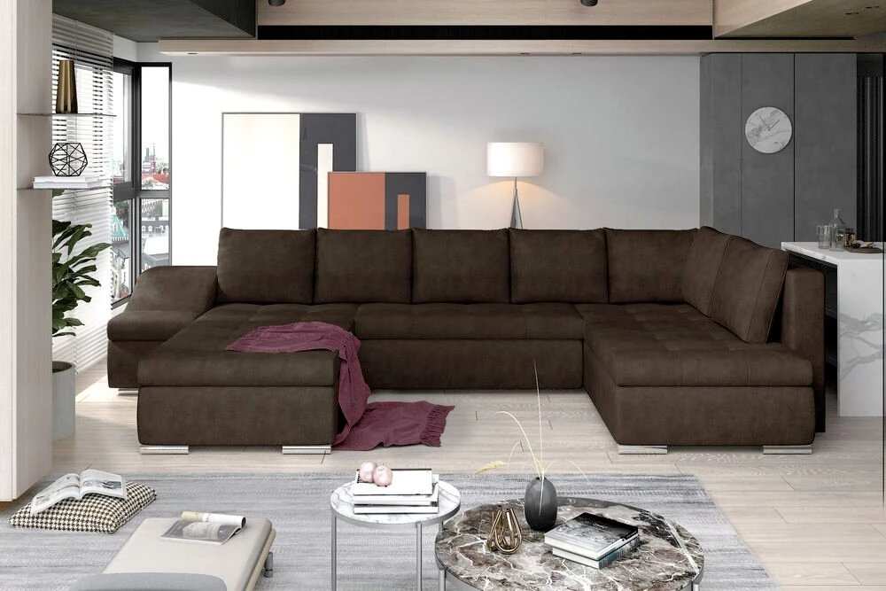 Salisbury U shaped sofa bed with storage D28