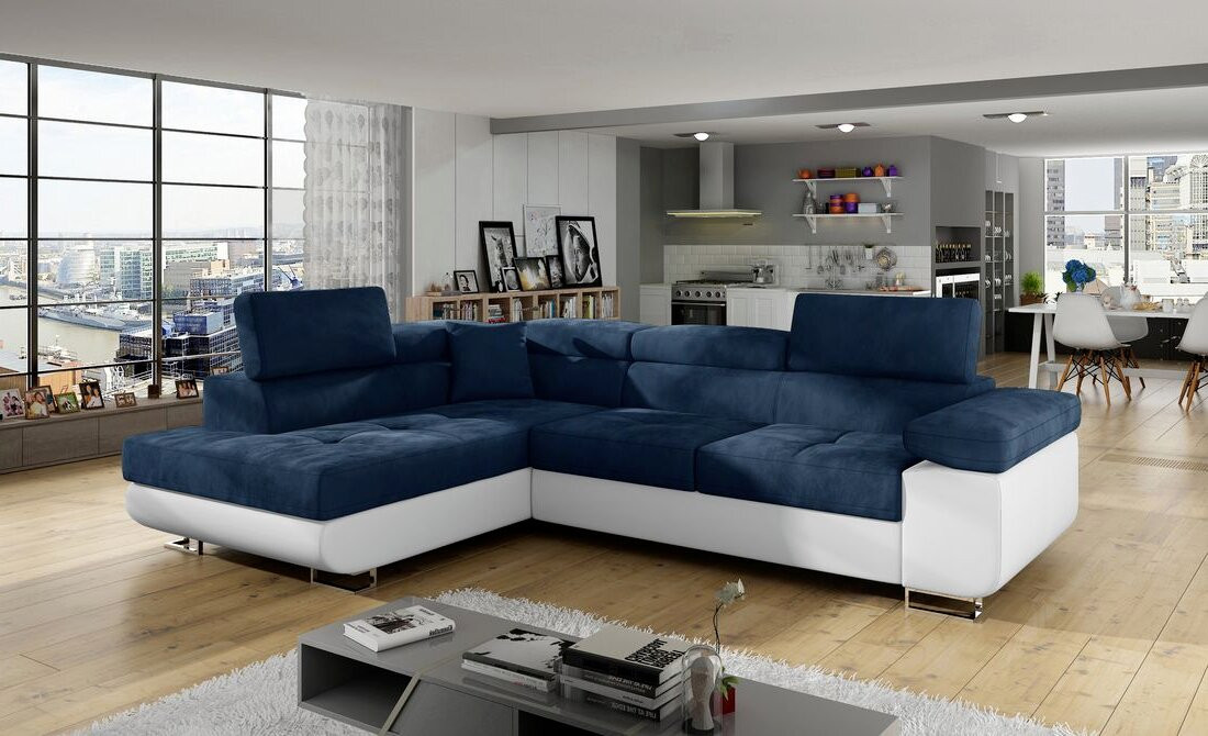 Worcester corner sofa bed with storage K09/S17