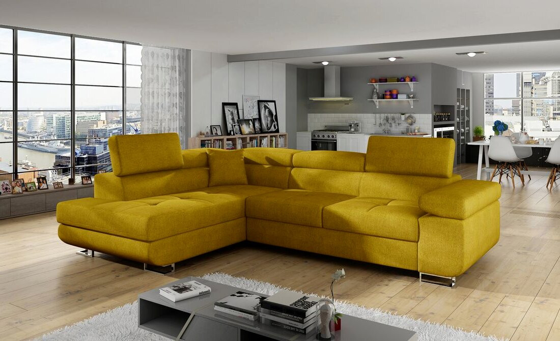 Worcester corner sofa bed with storage O68