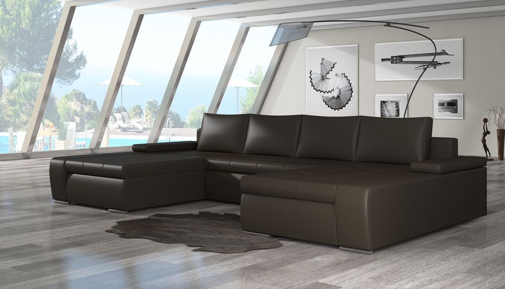 Northampton U shaped sofa bed with storage S66