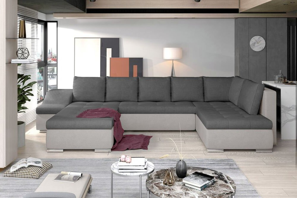 Salisbury U shaped sofa bed with storage S93/S83