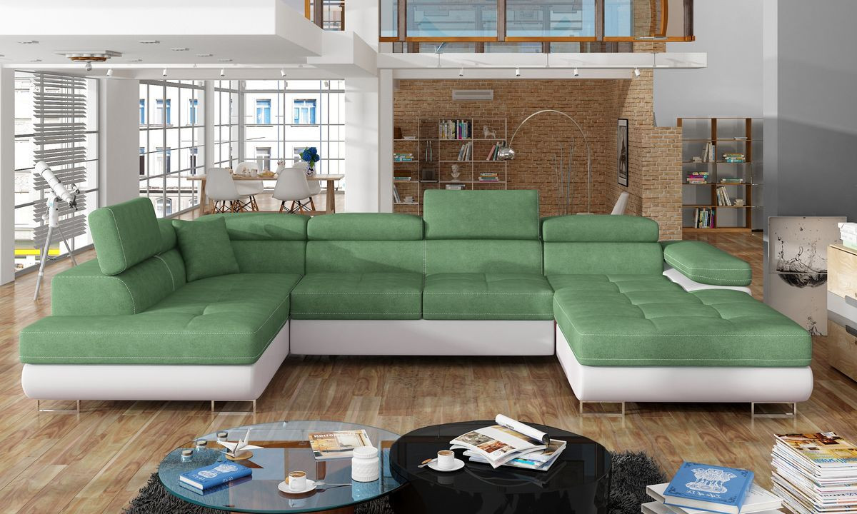 Chester U shaped sofa bed with storage S34/S17