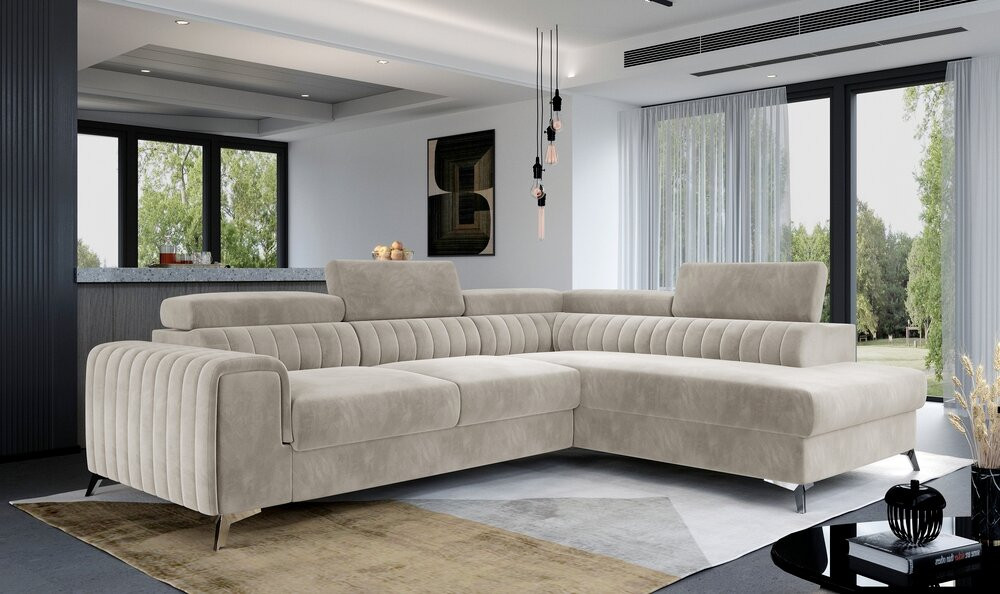 Dover corner sofa bed with storage P02
