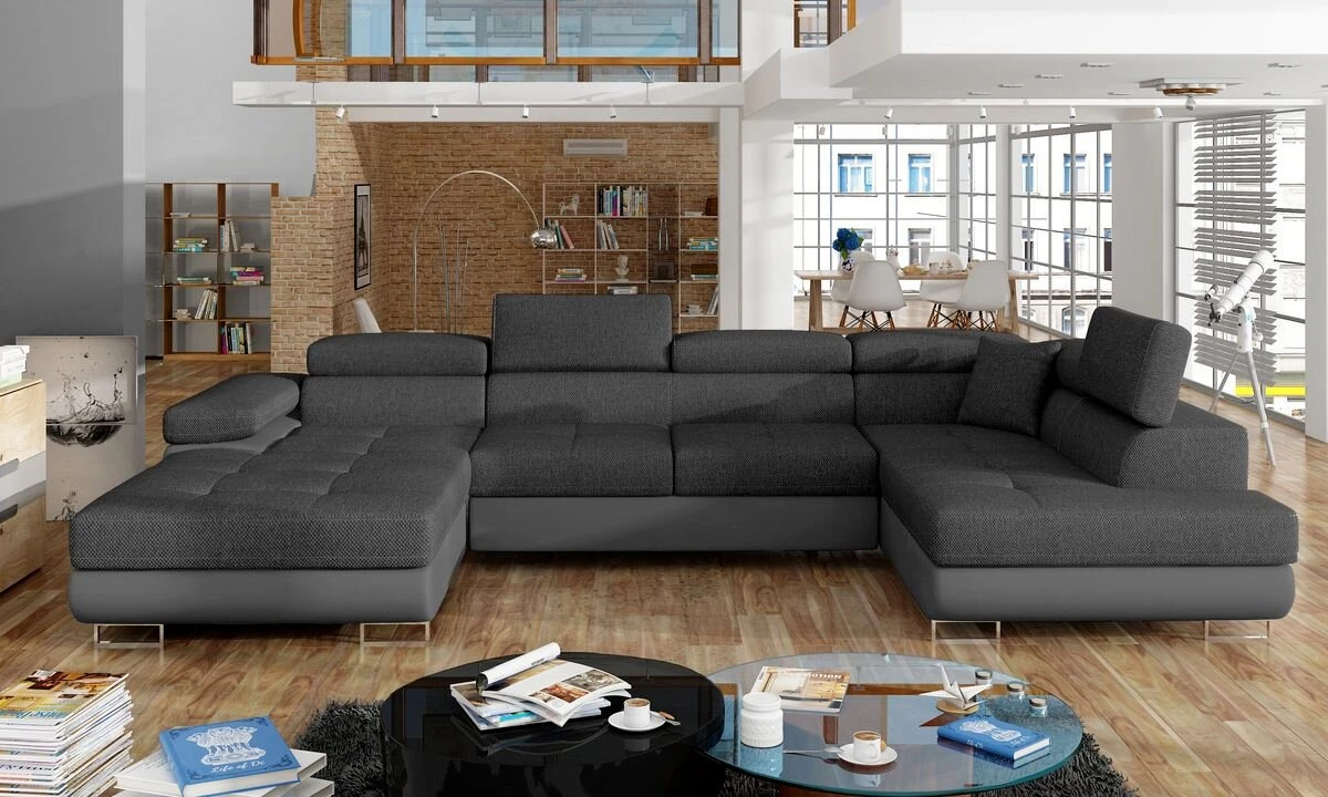 Chester U shaped sofa bed with storage I96/S29