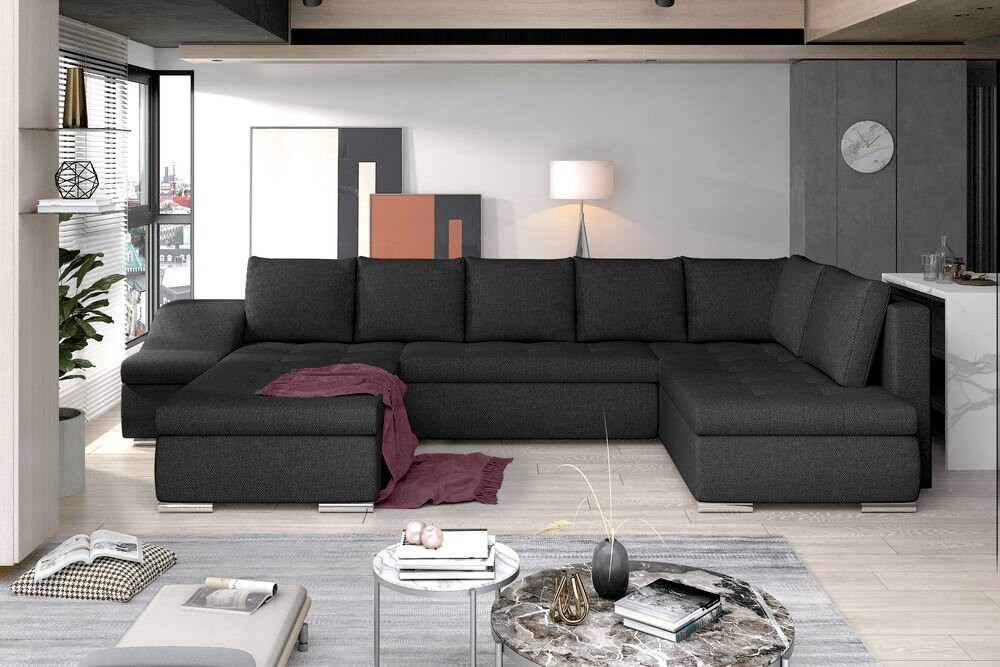 Salisbury U shaped sofa bed with storage I96