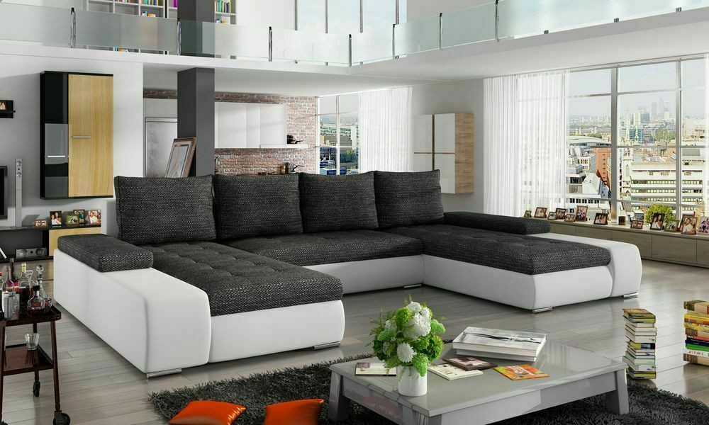 Northampton U shaped sofa bed with storage S17/B02