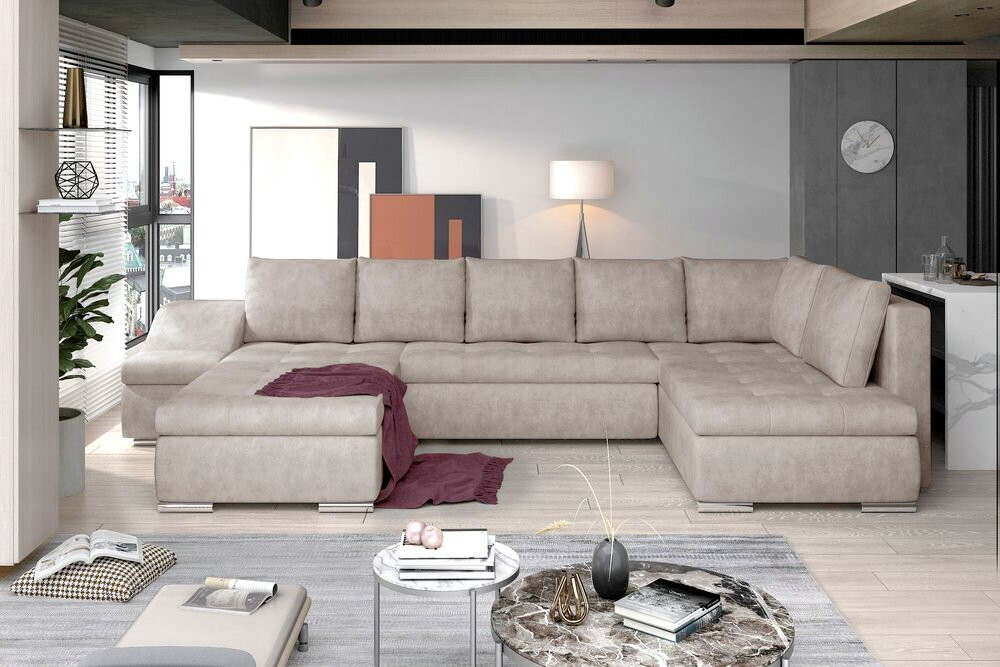 Salisbury U shaped sofa bed with storage D21