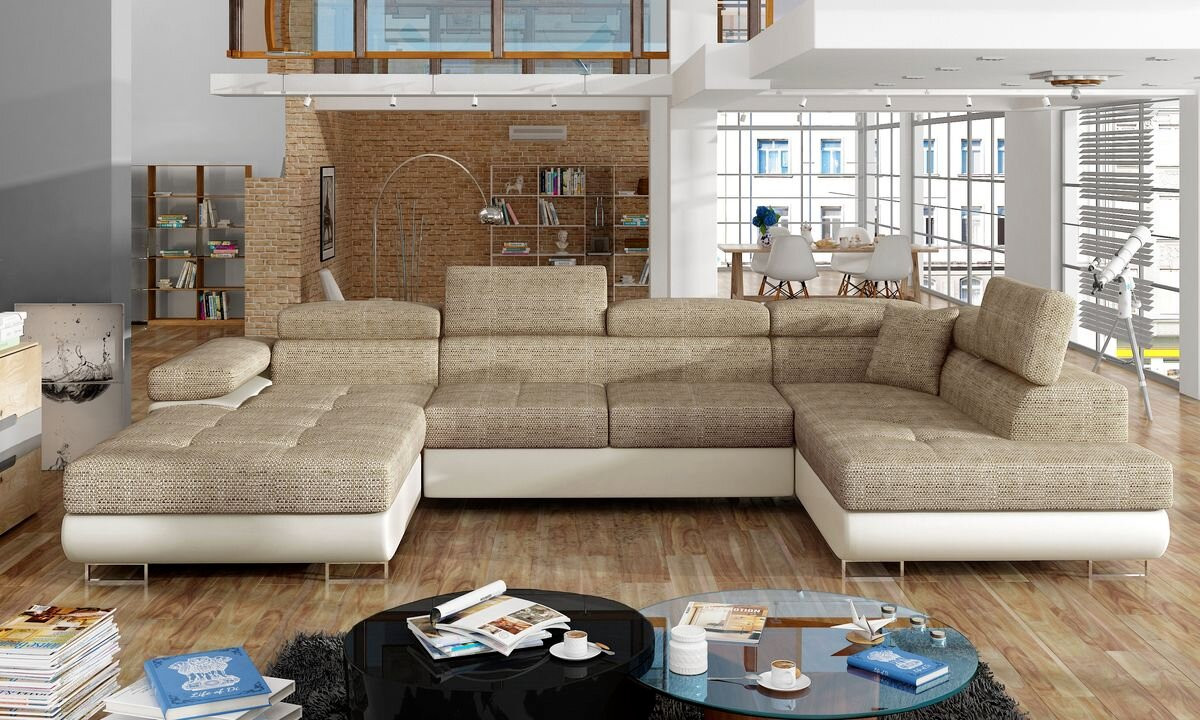 Chester U shaped sofa bed with storage B03/S33