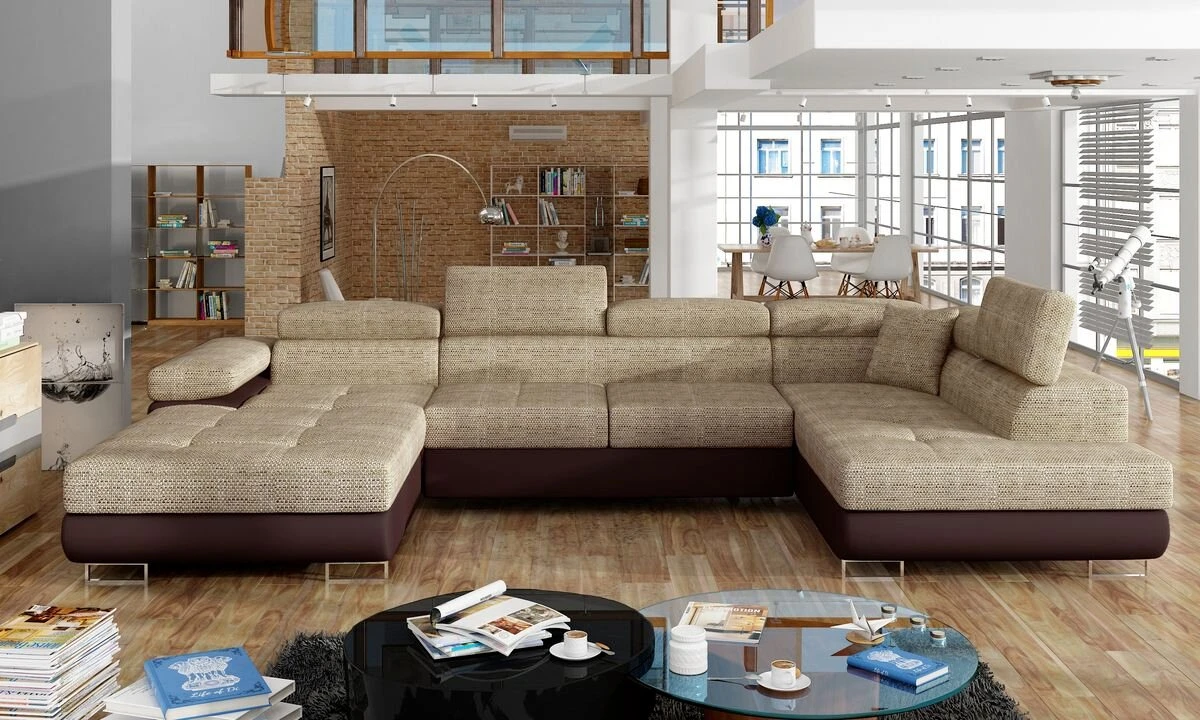 Chester U shaped sofa bed with storage B03/S66
