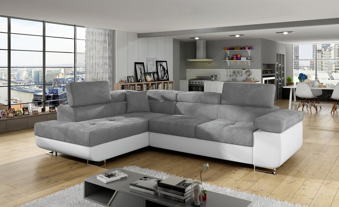Worcester corner sofa bed with storage P05/S17