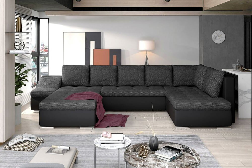 Salisbury U shaped sofa bed with storage B02/S11
