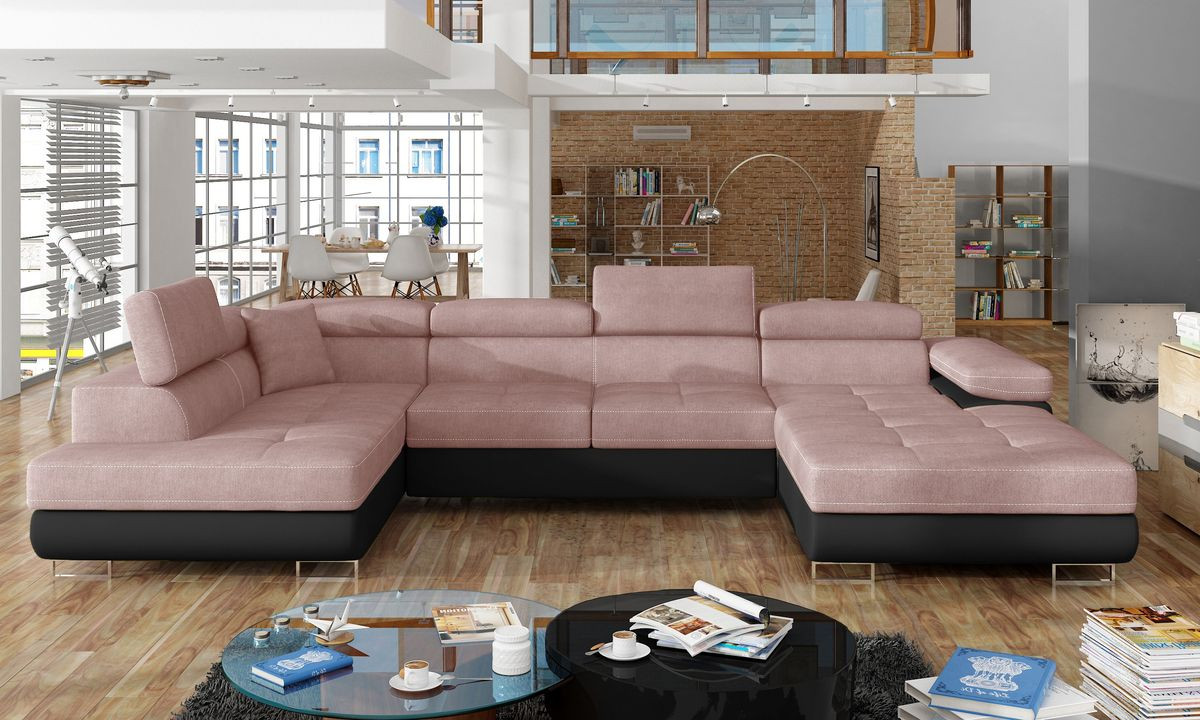 Chester U shaped sofa bed with storage O91/S11