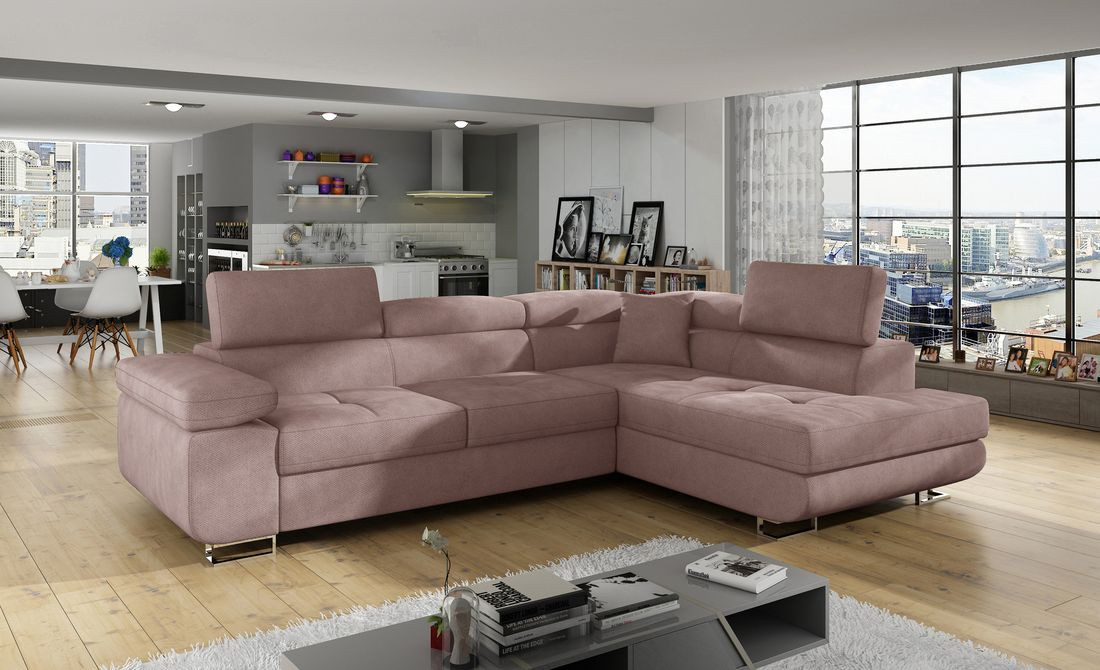 Worcester corner sofa bed with storage S61