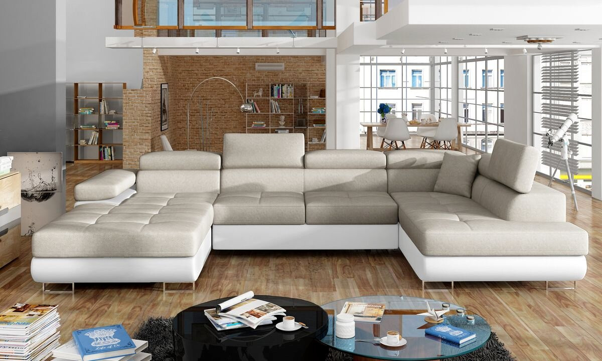 Chester U shaped sofa bed with storage D21/S17
