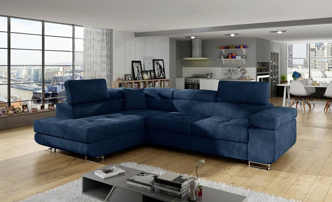 Worcester corner sofa bed with storage K09