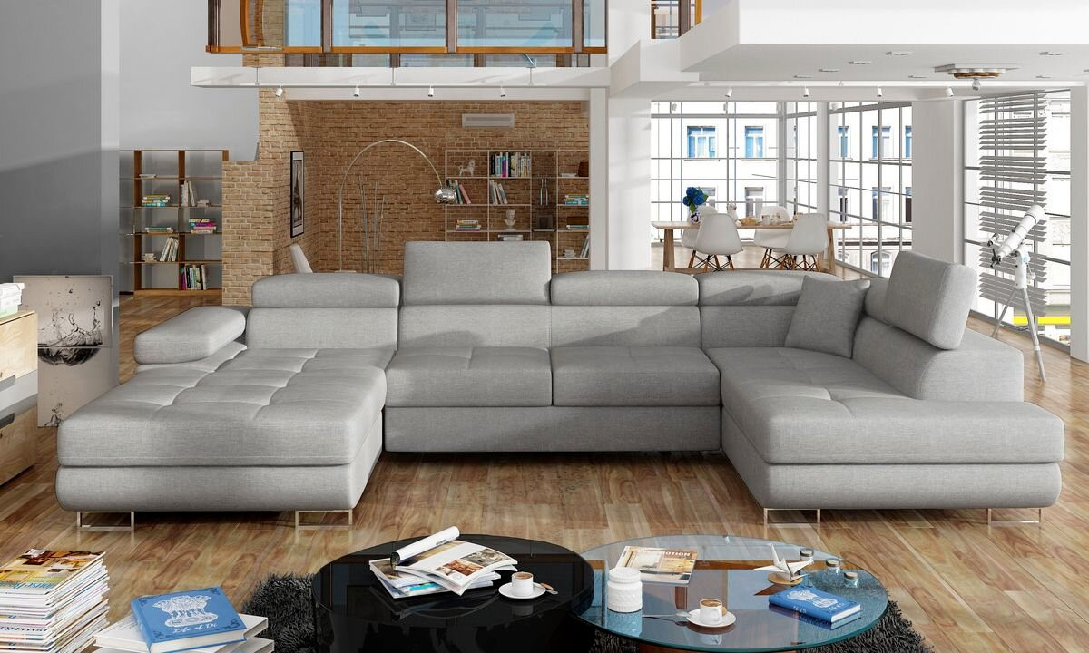 Chester U shaped sofa bed with storage C