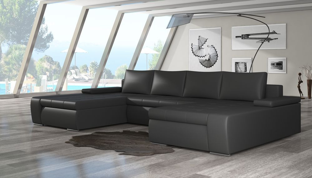 Northampton U shaped sofa bed with storage S11