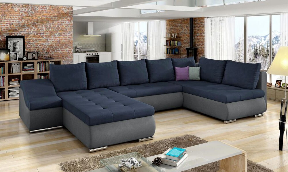 Salisbury U shaped sofa bed with storage S76/S93
