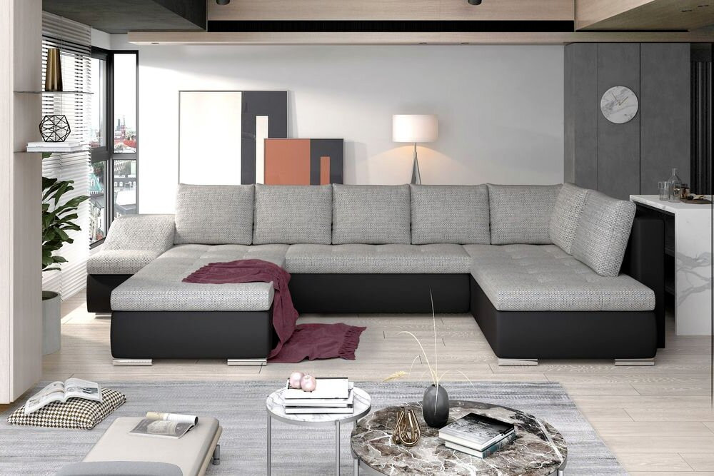 Salisbury U shaped sofa bed with storage B01/S11