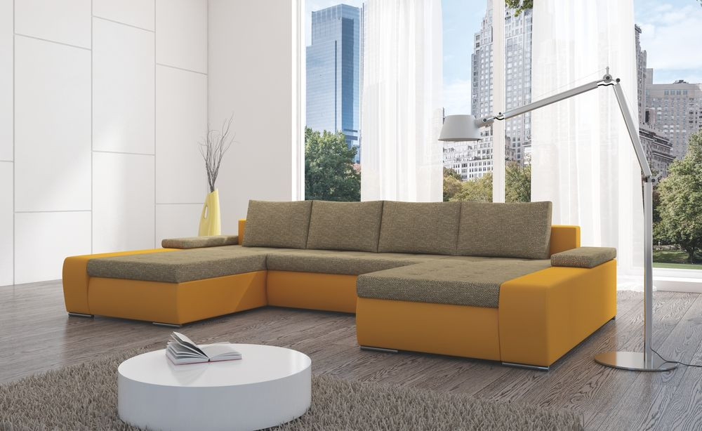 Northampton U shaped sofa bed with storage S16/B03